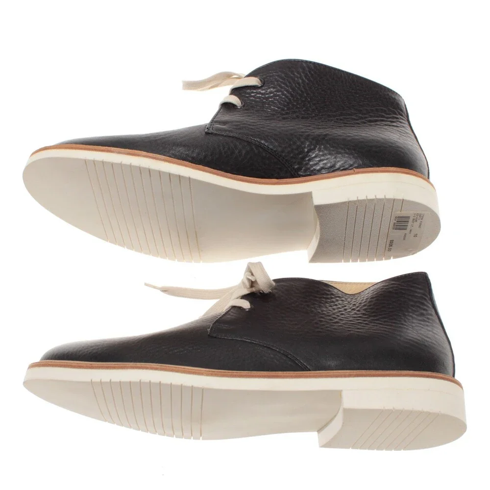 Certo NWOB Lace Up Chukka 1/2 Boots Size 43 (US 10) in Navy Blue Leather